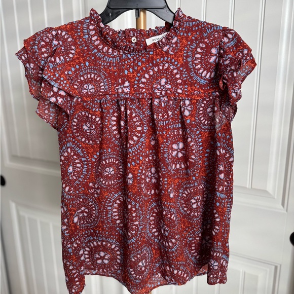 Rose + Olive Perfect Fall Blouse in Size Medium - Picture 2 of 6